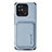 Silikon Hülle Handyhülle Ultra Dünn Schutzhülle Tasche Flexible mit Magnetisch S04D für Xiaomi Redmi 10 Power Blau