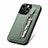 Silikon Hülle Handyhülle Ultra Dünn Schutzhülle Tasche Flexible mit Magnetisch S05D für Apple iPhone 13 Pro Max Grün