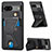 Silikon Hülle Handyhülle Ultra Dünn Schutzhülle Tasche Flexible mit Magnetisch S05D für Google Pixel 7a 5G Schwarz