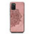 Silikon Hülle Handyhülle Ultra Dünn Schutzhülle Tasche Flexible mit Magnetisch S05D für Samsung Galaxy A03s Rosegold