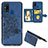 Silikon Hülle Handyhülle Ultra Dünn Schutzhülle Tasche Flexible mit Magnetisch S05D für Samsung Galaxy M31 Prime Edition Blau