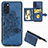 Silikon Hülle Handyhülle Ultra Dünn Schutzhülle Tasche Flexible mit Magnetisch S05D für Samsung Galaxy S20 Blau