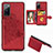 Silikon Hülle Handyhülle Ultra Dünn Schutzhülle Tasche Flexible mit Magnetisch S05D für Samsung Galaxy S20 FE 4G Rot