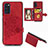 Silikon Hülle Handyhülle Ultra Dünn Schutzhülle Tasche Flexible mit Magnetisch S05D für Samsung Galaxy S20 Rot