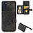 Silikon Hülle Handyhülle Ultra Dünn Schutzhülle Tasche Flexible mit Magnetisch S05D für Samsung Galaxy S20 Schwarz