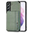 Silikon Hülle Handyhülle Ultra Dünn Schutzhülle Tasche Flexible mit Magnetisch S05D für Samsung Galaxy S22 5G Grün