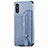 Silikon Hülle Handyhülle Ultra Dünn Schutzhülle Tasche Flexible mit Magnetisch S05D für Xiaomi Redmi 9A Blau