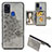Silikon Hülle Handyhülle Ultra Dünn Schutzhülle Tasche Flexible mit Magnetisch S06D für Samsung Galaxy A21s Grau