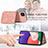 Silikon Hülle Handyhülle Ultra Dünn Schutzhülle Tasche Flexible mit Magnetisch S07D für Samsung Galaxy F42 5G