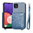 Silikon Hülle Handyhülle Ultra Dünn Schutzhülle Tasche Flexible mit Magnetisch S08D für Samsung Galaxy A22s 5G Blau