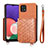 Silikon Hülle Handyhülle Ultra Dünn Schutzhülle Tasche Flexible mit Magnetisch S08D für Samsung Galaxy A22s 5G Braun