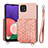 Silikon Hülle Handyhülle Ultra Dünn Schutzhülle Tasche Flexible mit Magnetisch S08D für Samsung Galaxy A22s 5G Rosa