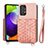 Silikon Hülle Handyhülle Ultra Dünn Schutzhülle Tasche Flexible mit Magnetisch S08D für Samsung Galaxy A52s 5G Rosa