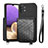 Silikon Hülle Handyhülle Ultra Dünn Schutzhülle Tasche Flexible mit Magnetisch S08D für Samsung Galaxy M32 5G