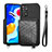 Silikon Hülle Handyhülle Ultra Dünn Schutzhülle Tasche Flexible mit Magnetisch S08D für Xiaomi Redmi Note 11 4G (2022)