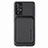 Silikon Hülle Handyhülle Ultra Dünn Schutzhülle Tasche Flexible mit Magnetisch S09D für Samsung Galaxy A52 5G Schwarz