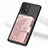 Silikon Hülle Handyhülle Ultra Dünn Schutzhülle Tasche Flexible mit Magnetisch S09D für Samsung Galaxy A91 Rosa