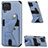 Silikon Hülle Handyhülle Ultra Dünn Schutzhülle Tasche Flexible mit Magnetisch S09D für Samsung Galaxy M12 Blau