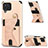 Silikon Hülle Handyhülle Ultra Dünn Schutzhülle Tasche Flexible mit Magnetisch S09D für Samsung Galaxy M12 Rosegold