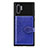 Silikon Hülle Handyhülle Ultra Dünn Schutzhülle Tasche Flexible mit Magnetisch S09D für Samsung Galaxy Note 10 Plus 5G Blau