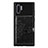 Silikon Hülle Handyhülle Ultra Dünn Schutzhülle Tasche Flexible mit Magnetisch S09D für Samsung Galaxy Note 10 Plus 5G Schwarz