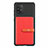 Silikon Hülle Handyhülle Ultra Dünn Schutzhülle Tasche Flexible mit Magnetisch S10D für Samsung Galaxy A91 Rot