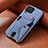 Silikon Hülle Handyhülle Ultra Dünn Schutzhülle Tasche Flexible mit Magnetisch S10D für Samsung Galaxy F12 Blau