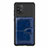 Silikon Hülle Handyhülle Ultra Dünn Schutzhülle Tasche Flexible mit Magnetisch S11D für Samsung Galaxy A91 Blau