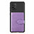 Silikon Hülle Handyhülle Ultra Dünn Schutzhülle Tasche Flexible mit Magnetisch S12D für Samsung Galaxy M80S Violett