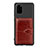 Silikon Hülle Handyhülle Ultra Dünn Schutzhülle Tasche Flexible mit Magnetisch S14D für Samsung Galaxy S20 Plus Braun