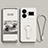 Silikon Hülle Handyhülle Ultra Dünn Schutzhülle Tasche Flexible mit Ständer für Realme GT Neo6 5G Weiß