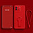Silikon Hülle Handyhülle Ultra Dünn Schutzhülle Tasche Flexible mit Ständer für Vivo iQOO Neo6 5G Rot