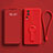Silikon Hülle Handyhülle Ultra Dünn Schutzhülle Tasche Flexible mit Ständer für Vivo iQOO Neo7 5G Rot