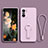 Silikon Hülle Handyhülle Ultra Dünn Schutzhülle Tasche Flexible mit Ständer für Xiaomi Mi 11X 5G Helles Lila