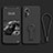 Silikon Hülle Handyhülle Ultra Dünn Schutzhülle Tasche Flexible mit Ständer für Xiaomi Mi 12 Pro 5G Schwarz