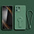 Silikon Hülle Handyhülle Ultra Dünn Schutzhülle Tasche Flexible mit Ständer für Xiaomi Mi 13 5G Nachtgrün