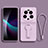 Silikon Hülle Handyhülle Ultra Dünn Schutzhülle Tasche Flexible mit Ständer für Xiaomi Mi 13 Ultra 5G Helles Lila