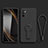 Silikon Hülle Handyhülle Ultra Dünn Schutzhülle Tasche Flexible mit Ständer für Xiaomi POCO M3 Pro 5G Schwarz