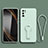Silikon Hülle Handyhülle Ultra Dünn Schutzhülle Tasche Flexible mit Ständer für Xiaomi Redmi Note 10 5G Minzgrün