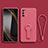 Silikon Hülle Handyhülle Ultra Dünn Schutzhülle Tasche Flexible mit Ständer für Xiaomi Redmi Note 10 5G Pink