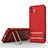 Silikon Hülle Handyhülle Ultra Dünn Schutzhülle Tasche Flexible mit Ständer KC1 für Samsung Galaxy A04E Rot