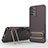 Silikon Hülle Handyhülle Ultra Dünn Schutzhülle Tasche Flexible mit Ständer KC1 für Samsung Galaxy A13 4G Braun