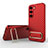 Silikon Hülle Handyhülle Ultra Dünn Schutzhülle Tasche Flexible mit Ständer KC1 für Samsung Galaxy S23 Plus 5G Rot