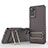 Silikon Hülle Handyhülle Ultra Dünn Schutzhülle Tasche Flexible mit Ständer KC1 für Xiaomi Redmi Note 11 Pro 4G Braun