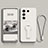 Silikon Hülle Handyhülle Ultra Dünn Schutzhülle Tasche Flexible mit Ständer S01 für Vivo V27 5G