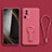 Silikon Hülle Handyhülle Ultra Dünn Schutzhülle Tasche Flexible mit Ständer S01 für Xiaomi Mi 12 Lite NE 5G Pink