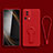Silikon Hülle Handyhülle Ultra Dünn Schutzhülle Tasche Flexible mit Ständer S01 für Xiaomi Mi 12 Lite NE 5G Rot