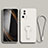 Silikon Hülle Handyhülle Ultra Dünn Schutzhülle Tasche Flexible mit Ständer S01 für Xiaomi Mi 13 Lite 5G Weiß