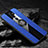 Silikon Hülle Handyhülle Ultra Dünn Schutzhülle Tasche Silikon mit Magnetisch Fingerring Ständer A02 für Oppo A11X Blau