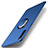 Silikon Hülle Handyhülle Ultra Dünn Schutzhülle Tasche Silikon mit Magnetisch Fingerring Ständer A02 für Oppo K5 Blau